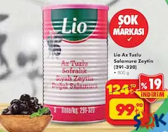 LİO AZ TUZLU SALAMURA ZEYTİN 800 G